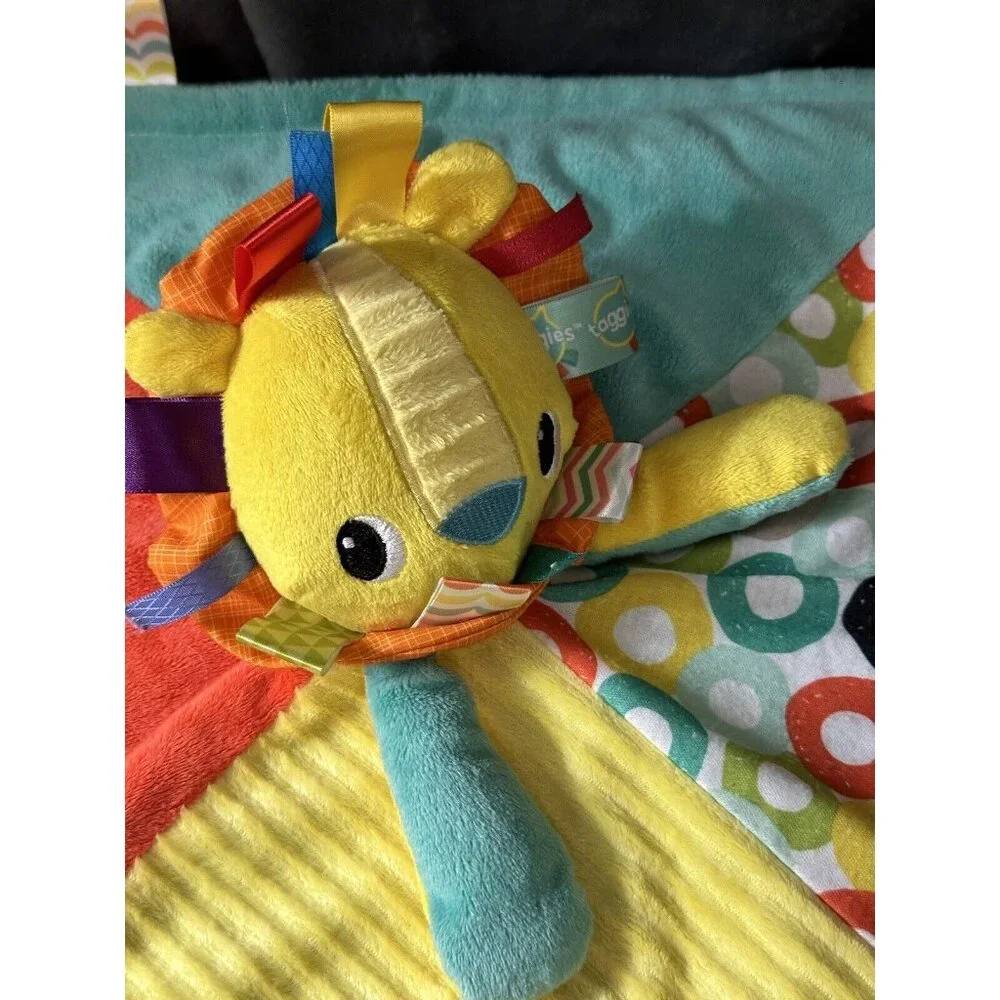 Bright Stars Taggies Lion Lovey Baby Security Blanket‎ Plush Runny Tots Lot Toys